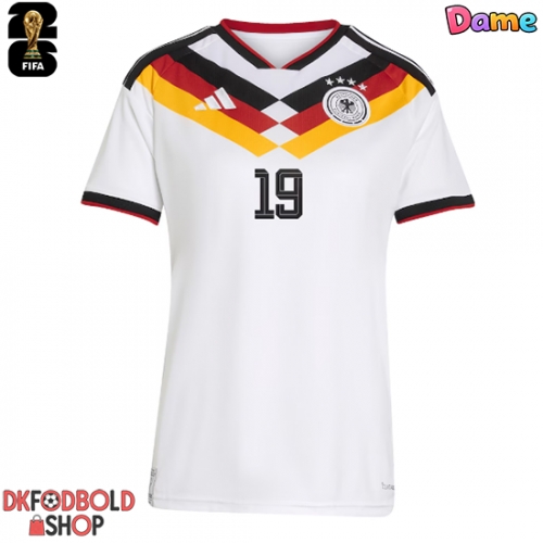 Tyskland Leroy Sane #19 Hjemmebanetrøje Dame VM 2026 Kort ærmer